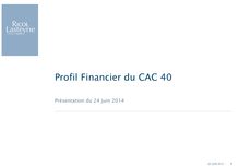 Profil financier du CAC 40 Ricol Lasteyrie 8ème édition