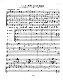 Partition complète, Alles Gute, alles Schöne!, WoO 179, C major