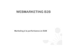 Le marketing à la performance B2B