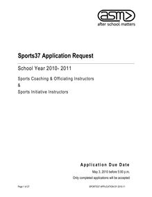 Sports37 Application Request