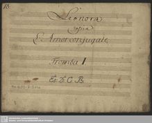 Partition trompette 1, Leonora, Leonora, ossia L’amore conjugale ; Leonore