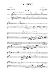 Partition complète, Soprano Solo , partie (pp.1-4), La nuit, Op.114