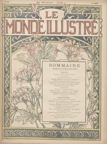 LE MONDE ILLUSTRE  N° 1860 du 19 novembre 1892