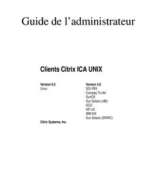 Guide de l administrateur UNIX