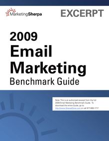 MarketingSherpa s 2009 Email Marketing Benchmark Guide
