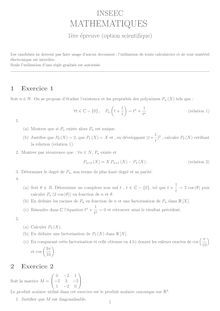 INSEEC 2002 mathematiques classe prepa hec (ecs)