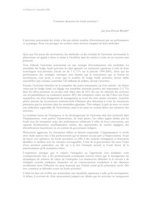 Comment désactiver les fonds activistes La Tribune 3 sept 2008