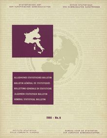 GENERAL STATISTICAL BULLETIN. 1966 — No. 9 Monthly