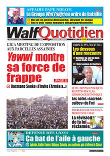 Walf Quotidien N° 9292 - Du mercredi 15 mars 2023