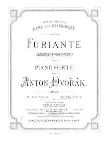 Partition No.2 en F major, Furiants, Furianty, Dvořák, Antonín