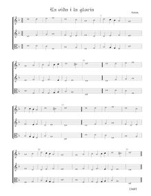 Partition complète (transposed), chansons pour 3 violes de gambe par Anonymous