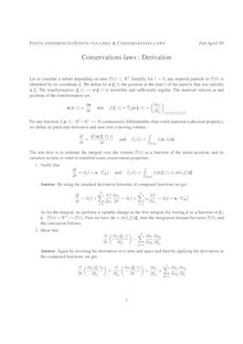 FINITE DIFFERENCES FINITE VOLUMES CONSERVATIONS LAWS Feb April