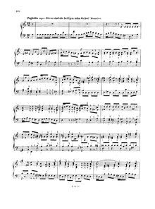 Partition Fughetta super Dies sind dieheilgen zehn Gebot (BWV 679), choral préludes