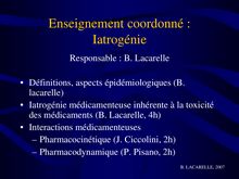 Diapositive 1 - Faculté de Pharmacie de Marseille - La Faculté de ...