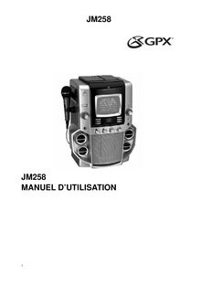 Notice Karaoke GPX  JM258