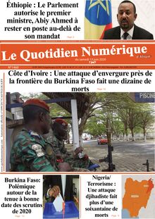 Le Quotidien Numérique d’Afrique n°1460 – Du Samedi 13 juin 2020