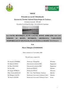 Présentée en vue de l obtention du Doctorat de l Institut National Polytechnique de Toulouse
