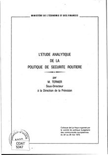 a href "../documents/temis/5347/" title "660K"[L ]étude analytique de la politique de sécurité routière./a