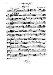 Partition de violon, Four pièces pour violon et Piano, Op. 16