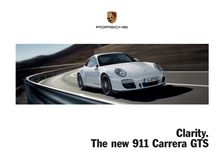 Catalogue sur la Nouvelle Porsche 911 Carrera GTS