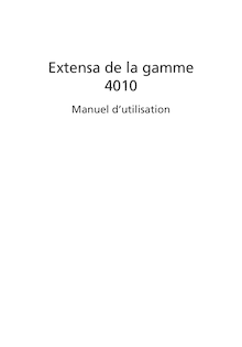 Notice Ordinateur portable Acer  Extensa 4010