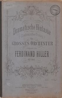 Partition complète, Dramatische Fantasie, Sinfonischer Prolog, C minor
