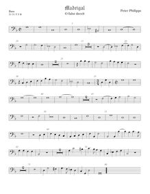 Partition viole de basse, madrigaux pour 5 voix, Philips, Peter par Peter Philips