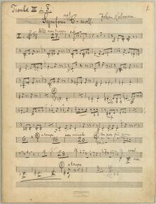 Partition trompette 3, Symphony No.1, Symphony No.1 in C minor, C minor
