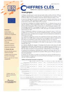 CHIFFRES CLES. Bulletin de la conjoncture européenne et synthèses 05/99