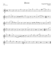 Partition ténor viole de gambe 1, octave aigu clef, pavanes et Galliards pour 5 violes de gambe par Augustine Bassano