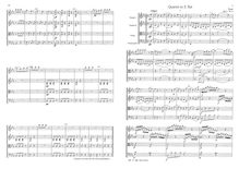Partition No.3 en E♭ major, B.336, 3 corde quatuors, C major, A major, E♭ major