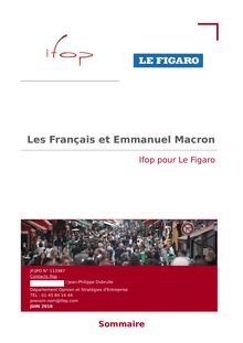 Sondage Ifop pour Le Figaro : Les Français et Emmanuel Macron