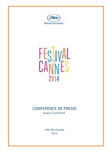 La sélection officielle 2014 du festival de Cannes