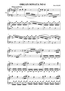 Partition , Sonata en G major, 11 orgue sonates, Majer, Beno par Beno Majer