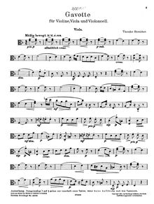 Partition de viole de gambe, Gavotte und Menuett, 1. F major ; 2. D major
