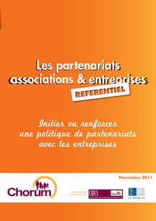 Les partenariats associations et entreprises : le référenciel