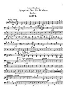Partition timbales, Symphony No.3 en D minor, Dritte Symphonie, D minor