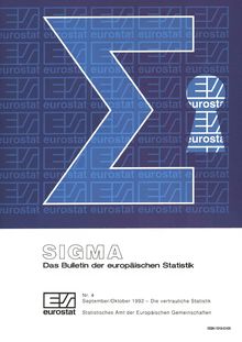 SIGMA Das Bulletin der europäischen Statistik. Nr. 4 September/Oktober 1992