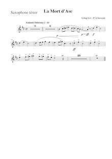 Partition ténor Saxophone (B♭), Peer Gynt  No.1, Op.46, Grieg, Edvard