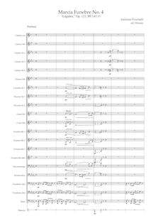 Partition complète, Marcia Funebre No.4, Op.121, Ponchielli, Amilcare par Amilcare Ponchielli