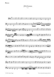 Partition basse, Sonata à 4, Cima, Giovanni Paolo
