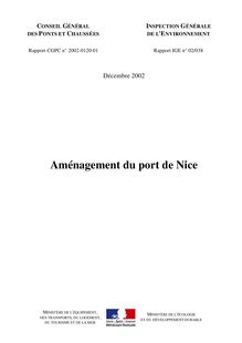 Rapport sur l aménagement du port de Nice