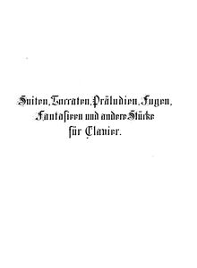 Partition complète (filter), A minor, Bach, Johann Sebastian