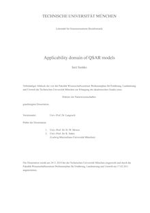 Applicability domain of QSAR models [Elektronische Ressource] / Iurii Sushko