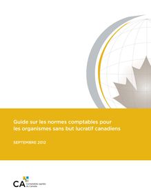 Guide sur les normes comptables pour les organismes sans but lucratif canadiens