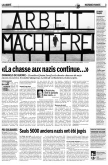 "La Chasse Aux Nazis Continue...". - «La chasse auxnazis continue»