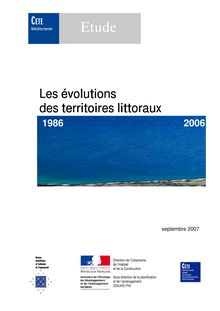 Les évolutions des territoires littoraux 1986 - 2006