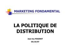 Politique de Distribution