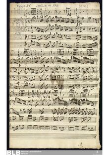 Partition complète, Sinfonia en C major, C major, Molter, Johann Melchior par Johann Melchior Molter