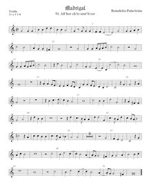 Partition viole de gambe aigue, Madrigali a 5 voci, Libro 1, Pallavicino, Benedetto par Benedetto Pallavicino